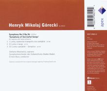 Henryk Mikolaj Gorecki (1933-2010): Symphonie Nr.3 "Symphonie der Klagelieder", CD