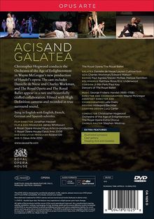 Georg Friedrich Händel (1685-1759): Acis und Galatea (Cannons Performing Version 1718), DVD
