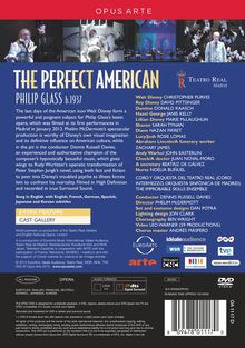 Philip Glass (geb. 1937): The Perfect American, DVD