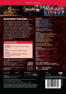 Giacomo Puccini (1858-1924): 3 Opernmitschnitte (Gesamtaufnahmen) aus dem Royal Opera House Covent Garden, 3 DVDs