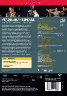 Giuseppe Verdi (1813-1901): Verdi &amp; Shakespeare, 4 DVDs