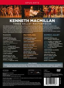 Kenneth MacMillan - Three Ballet Masterpieces, 4 DVDs
