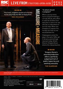 RSC: Measure for Measure, DVD