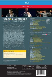 Giuseppe Verdi (1813-1901): Verdi &amp; Shakespeare, 3 Blu-ray Discs