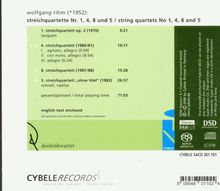 Wolfgang Rihm (1952-2024): Streichquartette Nr.1,4,5,8, Super Audio CD