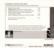 Johannes Fritsch (1941-2010): Live-elektronische Musik, CD