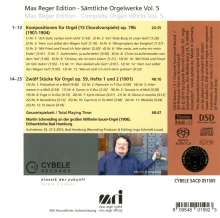 Max Reger (1873-1916): Sämtliche Orgelwerke Vol.5, Super Audio CD