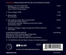 Louis Franz Aguirre (geb. 1968): Percussion-Sextette "Egungun", CD