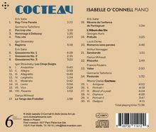 Albumcover von Cocteau. Pianistin Isabelle O’Connell. Stücke von Erik Satie, Igor Stravinsky, Francis Poulenc. Gesamtzeit: 71:36.