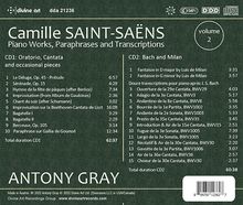 Camille Saint-Saens (1835-1921): Klavierwerke, Paraphrasen &amp; Transkriptionen Vol.2 - Oratorio, Cantata, Occasional Pieces, J. S. Bach, Luis de Milan, 2 CDs