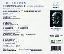 Eric Chisholm (1904-1965): Musik für Klavier Vol.3, CD