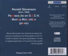 Ronald Stevenson (1928-2015): Passacaglia on DSCH, CD