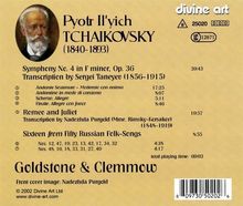 Peter Iljitsch Tschaikowsky (1840-1893): Symphonie Nr.4 (für Klavier 4-händig), CD