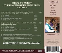 Franz Schubert (1797-1828): Klavierwerke zu vier Händen - The Unauthorised Piano Duos Vol.3, CD