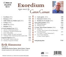 Carson Cooman (geb. 1982): Orgelwerke "Exordium", CD