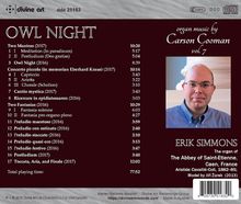 Carson Cooman (geb. 1982): Orgelwerke "Owl Night", CD