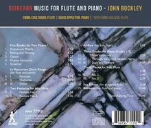 John Buckley (geb. 1951): Werke für Flöte &amp; Klavier "Boireann", CD