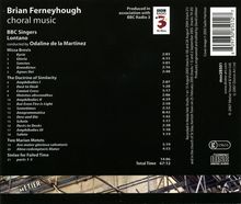 Brian Ferneyhough (geb. 1943): Chorwerke, CD