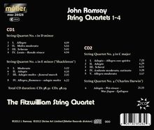 John Ramsay (1931-2021): Streichquartette Nr.1-4, 2 CDs