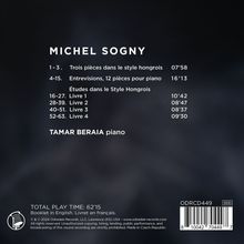 Michel Sogny (geb. 1947): Klavierwerke, CD