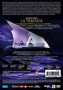 "La Traviata" von Giuseppe Verdi, Inszenierung bei den Bregenzer Festspielen. Violetta Valéry wird von Marjukka Tepponen gespielt.