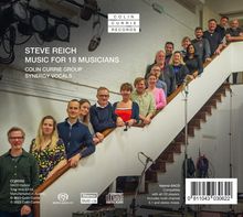 Steve Reich (geb. 1936): Music for 18 Musicians, Super Audio CD
