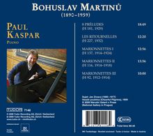 Bohuslav Martinu (1890-1959): Klavierwerke, CD