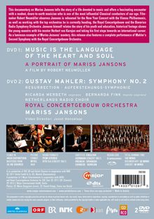 Mariss Jansons - Music is the Language of the Heart &amp; Soul, 2 DVDs