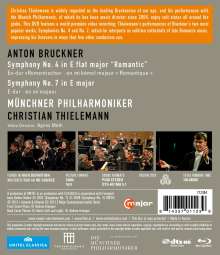 Anton Bruckner (1824-1896): Symphonien Nr.4 &amp; 7, Blu-ray Disc