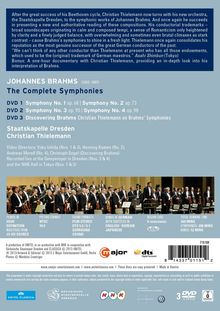 Johannes Brahms (1833-1897): Symphonien Nr.1-4, 3 DVDs