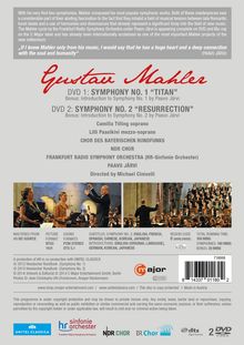 Gustav Mahler (1860-1911): Symphonien Nr.1 &amp; 2, 2 DVDs