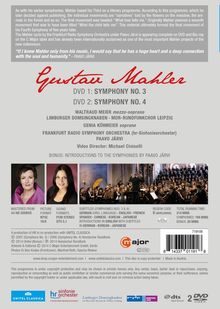 Gustav Mahler (1860-1911): Symphonie Nr. 3 &amp; 4, 2 DVDs