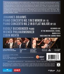 Johannes Brahms (1833-1897): Klavierkonzerte Nr.1 &amp; 2, Blu-ray Disc