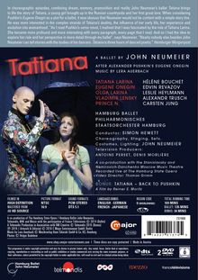 Hamburg Ballett: Tatiana (Musik von Lera Auerbach), 2 DVDs