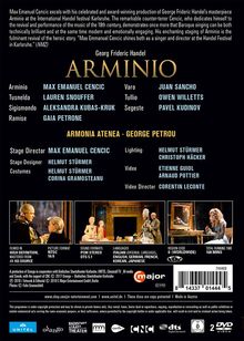 Georg Friedrich Händel (1685-1759): Arminio, 2 DVDs