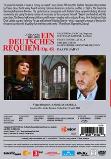 Johannes Brahms (1833-1897): Ein Deutsches Requiem op.45, DVD