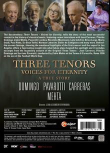 Carreras, Domingo, Pavarotti - Three Tenors (Voices of Eternity), DVD