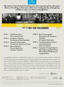 Leonard Bernstein - Young People's Concerts with the New York Philharmonic Vol.3, 7 DVDs