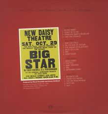 Big Star: Live In Memphis 1994 (Translucent Red Vinyl), 2 LPs