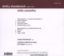 Dmitri Schostakowitsch (1906-1975): Violinkonzerte Nr.1 &amp; 2 (opp.99 &amp; 129), CD