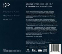 Jean Sibelius (1865-1957): Symphonien Nr.1 &amp; 4, Super Audio CD