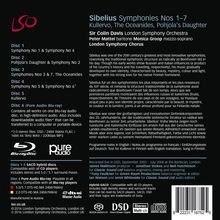 Jean Sibelius (1865-1957): Symphonien Nr.1-7, 5 Super Audio CDs and 1 Blu-ray Audio