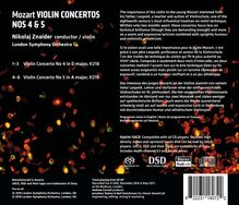 Wolfgang Amadeus Mozart (1756-1791): Violinkonzerte Nr.4 &amp; 5, Super Audio CD