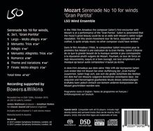 Wolfgang Amadeus Mozart (1756-1791): Serenade Nr.10 "Gran Partita", Super Audio CD