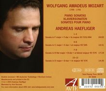 Wolfgang Amadeus Mozart (1756-1791): Klaviersonaten Nr.15-18, CD