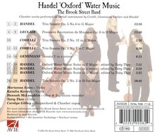 Georg Friedrich Händel (1685-1759): Wassermusik (Oxforder Kammermusikversion), CD