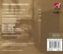 Vytautas Barkauskas (1931-2020): Duo Concertante op.122 für Violine,Viola &amp; Orchester, CD
