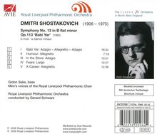 Dmitri Schostakowitsch (1906-1975): Symphonie Nr.13 "Babi Yar", CD