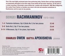 Sergej Rachmaninoff (1873-1943): Suiten für 2 Klaviere opp.5 &amp; 17, CD