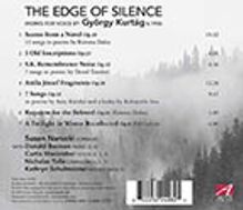 György Kurtag (geb. 1926): Lieder für Sopran "The Edge of Silence", CD